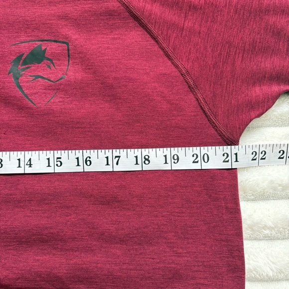 Alphalete Short Sleeve Tee With Logo Deep Red Men’s XL - Picture 6 of 8
